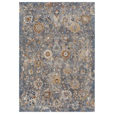 Surya Tuscany 5"3" x 7"3" Dark Blue and Brown Area Rug, , large