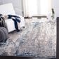 Safavieh Aston ASN718 6" x 9" Grey and Navy Area Rug, , large