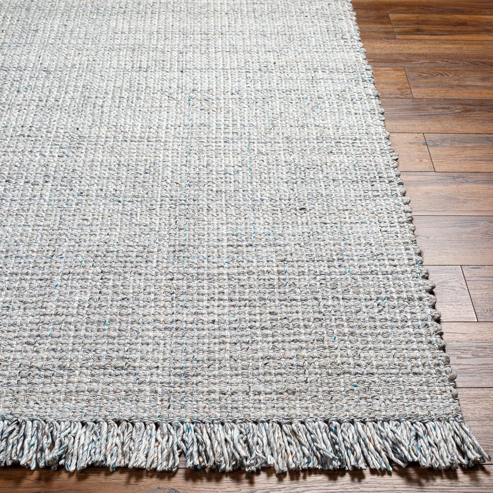 Surya Sara SRU-2303 8&#39; x 10&#39;  Light Slate, Charcoal, Brown, Seafoam, Light Grey Area Rug, , large