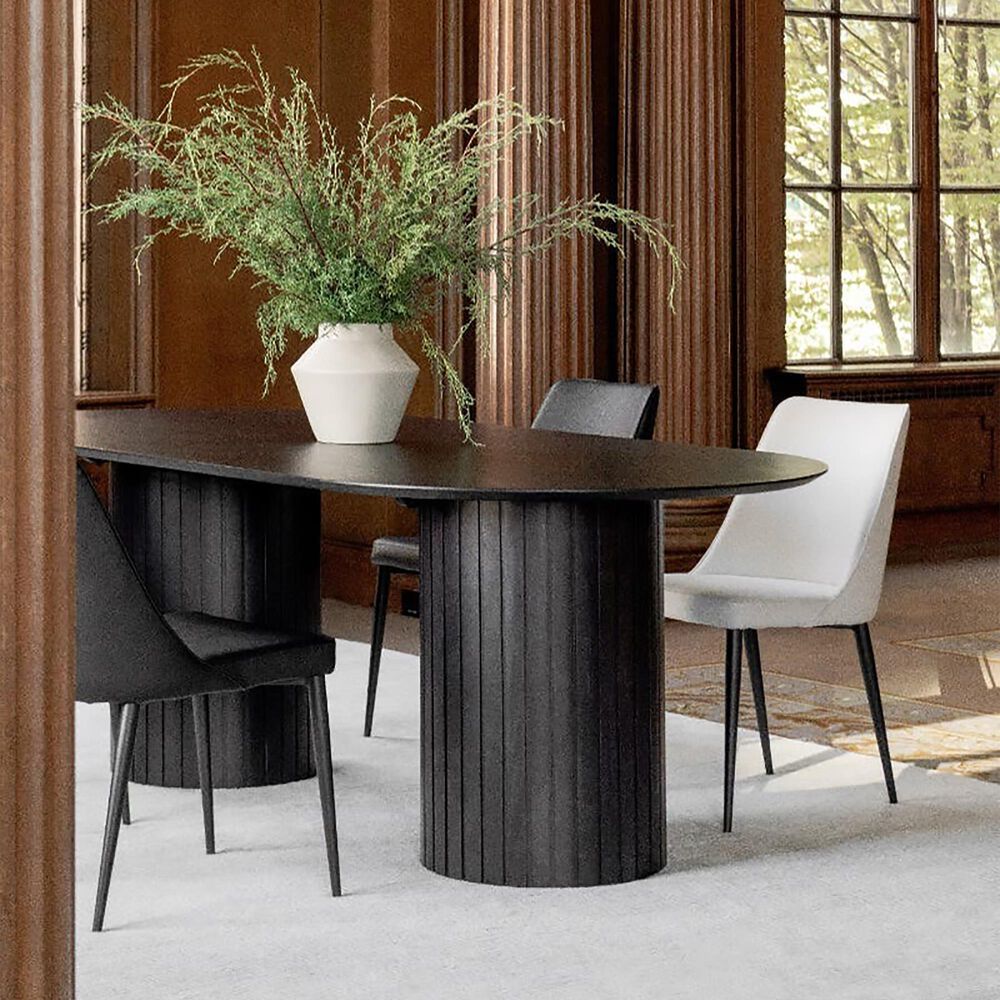 Moe&#39;s Home Collection Povera Oval Dining Table in Black - Table Only, , large