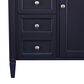 James Martin Brittany 30" Single Bathroom Vanity in Victory Blue with 3 cm Arctic Fall Solid Surface Top and Rectangle Sink, , large