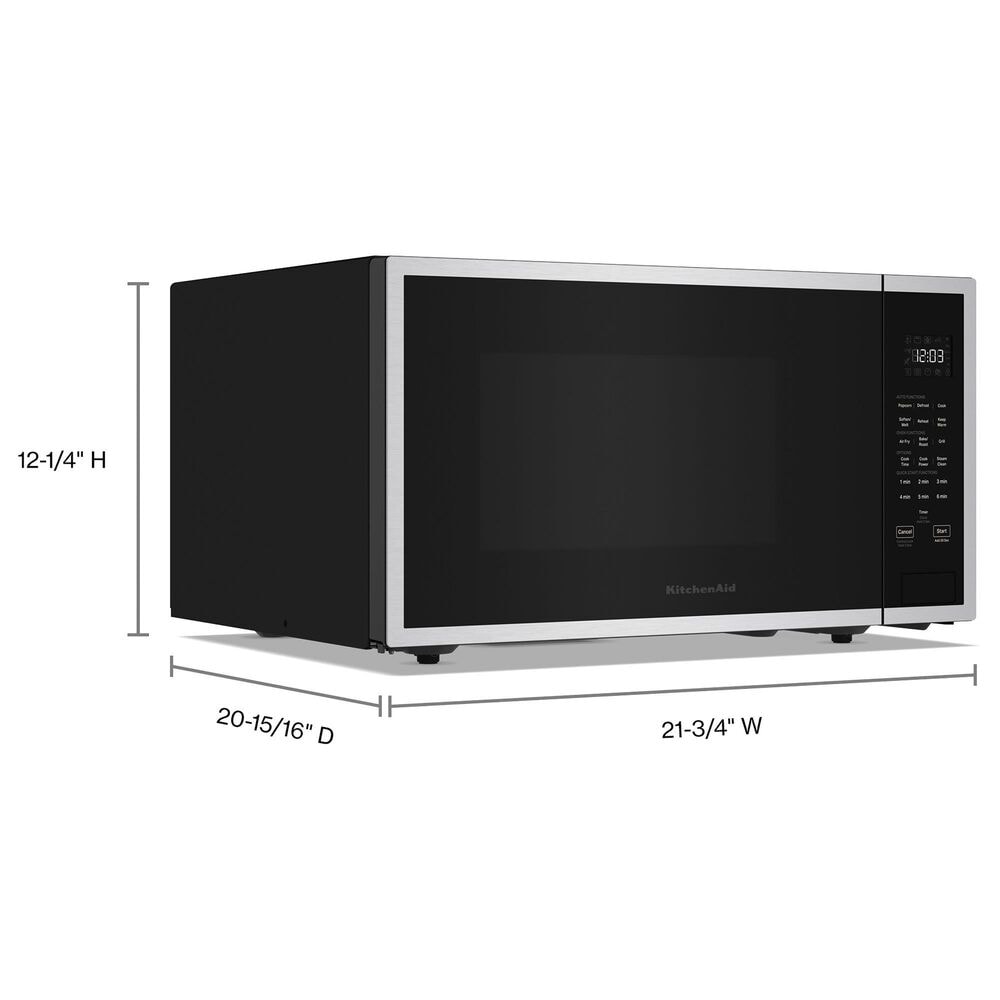 KitchenAid 1.5 Cu. Ft. Countertop Microwave with Air Fry Function in Stainless Steel, , large