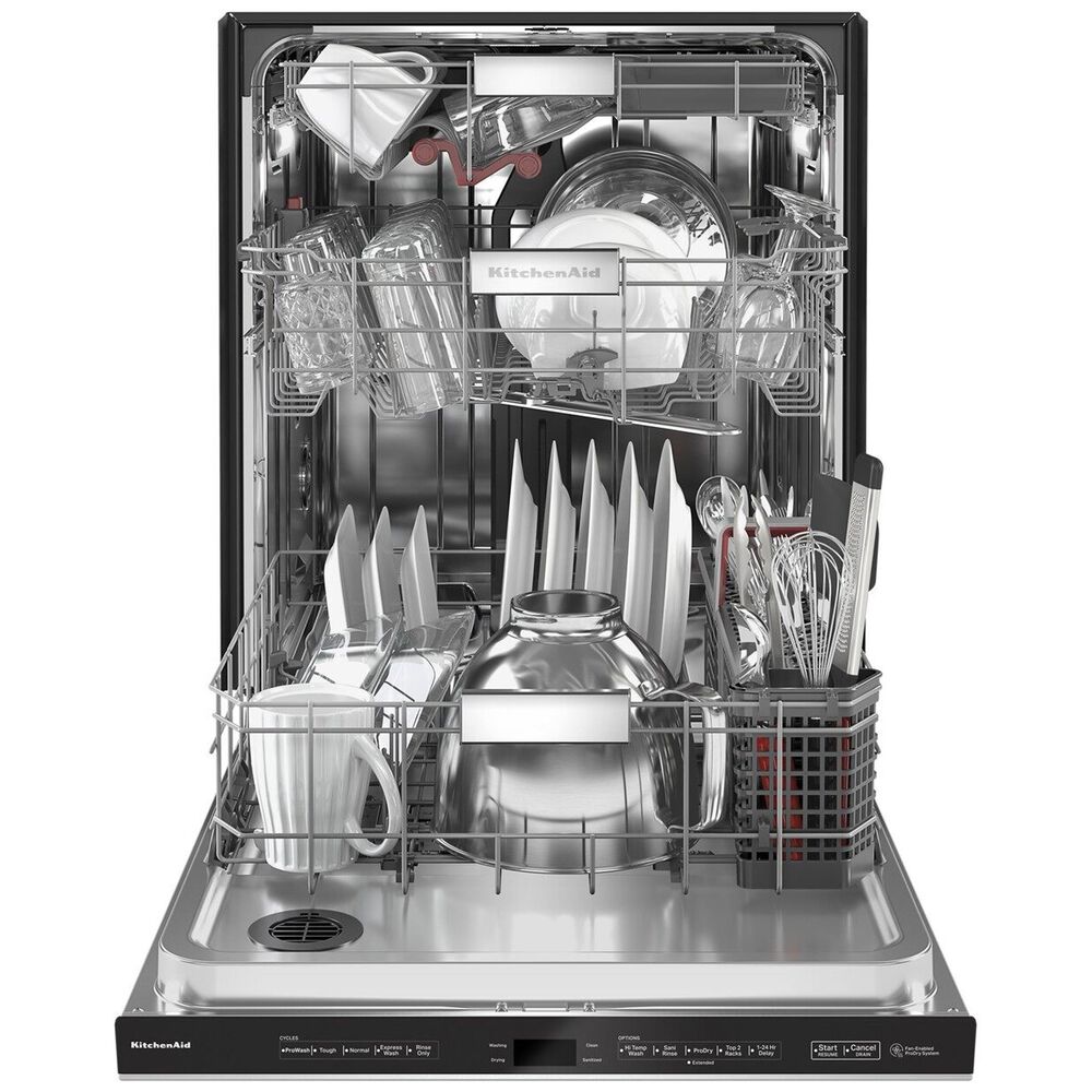 KitchenAid 24&quot; Built-In Pocket Handle Dishwasher with FreeFlex 3rd Rack and LED Interior Light in PrintShield Stainless Steel, , large