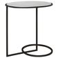 Uttermost Twofold Side Table in Satin Black and Polished White, , large