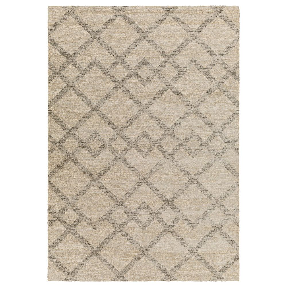 Surya Gavic 4"3" x 5"11" Medium Gray, Ivory and Light Beige Area Rug, , large