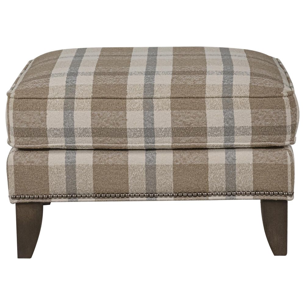 Smith Brothers Ottoman in Earth Tones, , large