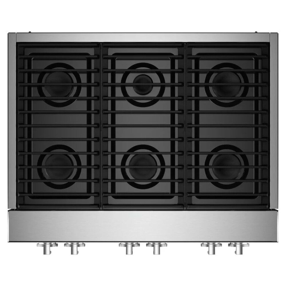 Jenn-Air 36&quot; Noir Professional Gas Rangetop in Stainless Steel, , large