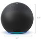 Amazon Echo 4th Gen in Glacier White + Ring A19 Smart Bulb, , large