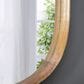 A&B Home Wayne 43" Curved Accent Wall Mirror in Brown, , large