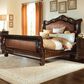 Vantage Valencia Eastern King Upholstered Sleigh Bed in Tuscan, , large