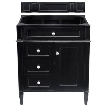 James Martin Brittany 30" Single Vanity Cabinet in Black Onyx, , large