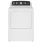 GE Appliances 7.2 Cu. Ft. Front Load Gas Dryerin White with Matte Black Backsplash, , large