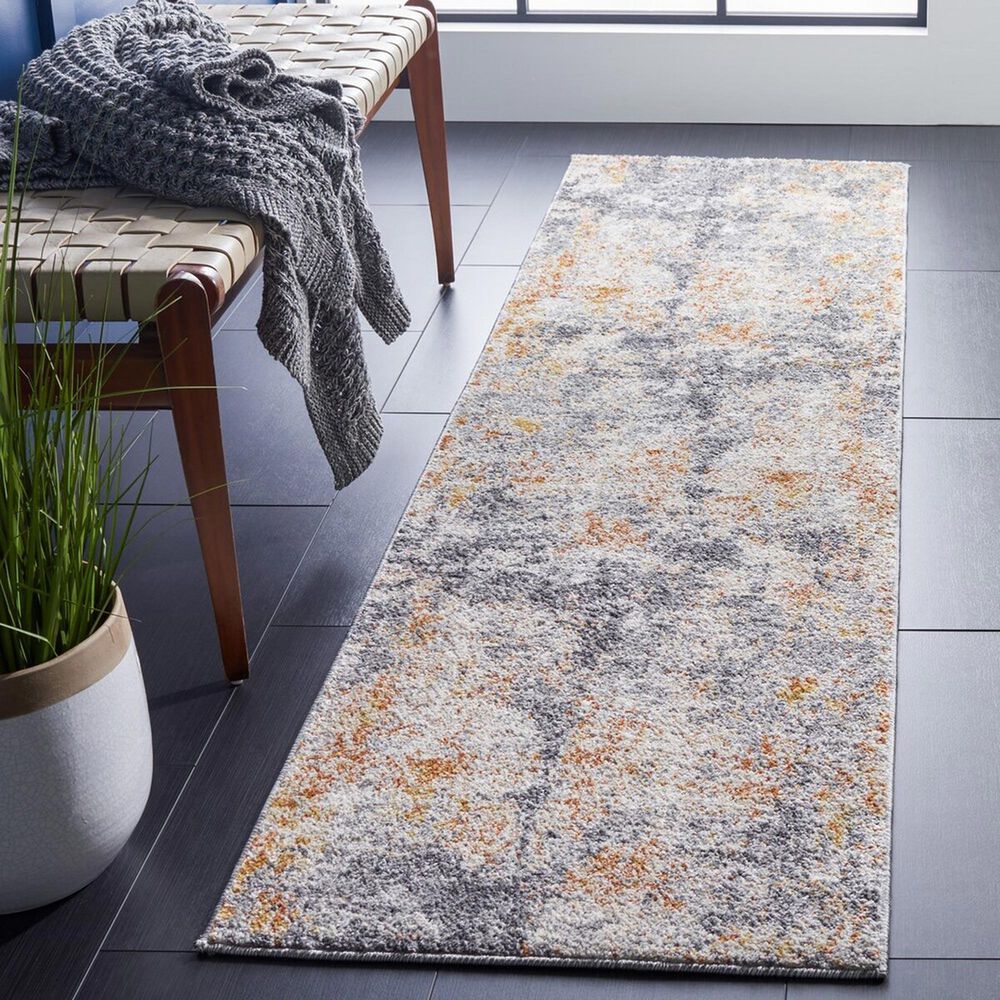 Safavieh Aston 2&#39; x 8&#39; Grey and Gold Runner, , large