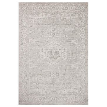 Loloi II Odette 5"3" x 7"9" Silver and Ivory Area Rug, , large