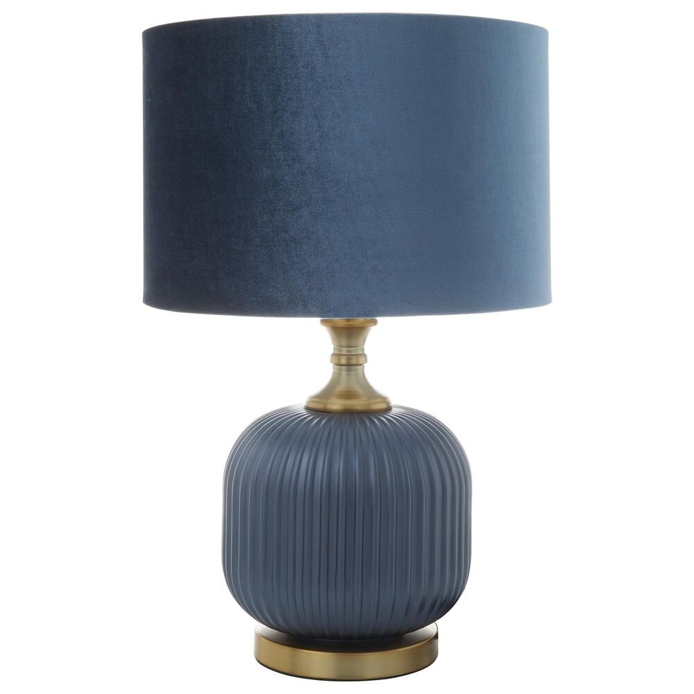 37B Table Lamp in Blue and Gold, , large