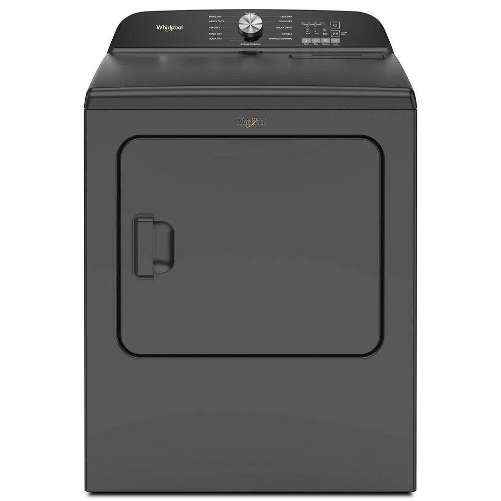 Whirlpool 7 Cu. Ft. Front Load Electric Dryer with Moisture Sensor in Volcano Black, , large