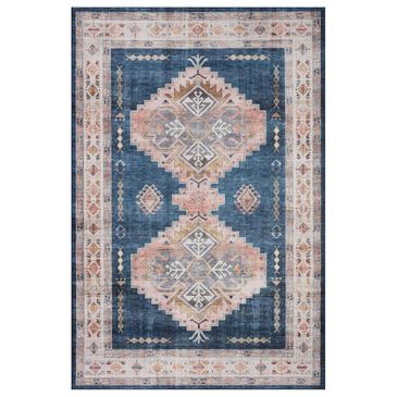 Loloi II Heidi  2"3" x 3"9" Denim and Blush Area Rug, , large