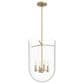 Hunter Sacha 4-Light Pendant in Alturas Gold, , large