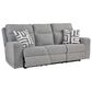 Signature Design by Ashley Biscoe Power Reclining Sofa in Pewter, , large