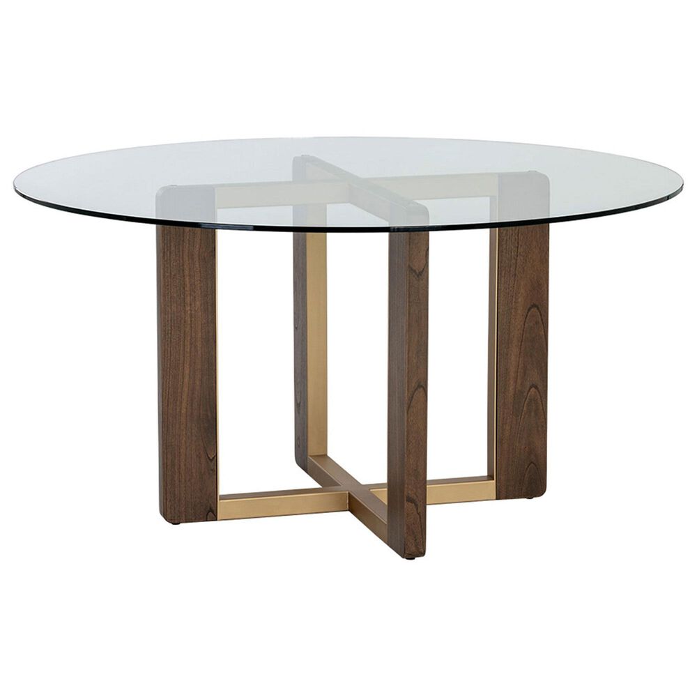 37B Lianne Dining Table in Gold - Table Only, , large