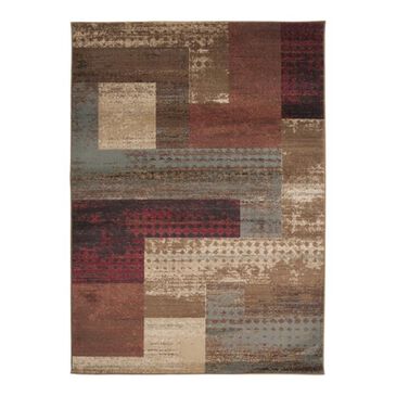 Surya Riley RLY-5004 4" x 5"5" Red/Brown/Camel Area Rug, , large