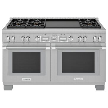 Thermador 60" Pro Grand Dual Fuel Range with 6 Burners and Griddle in Stainless Steel, , large