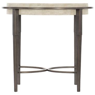 Bernhardt Barclay Round Chairside Table in Antique Pewter, , large