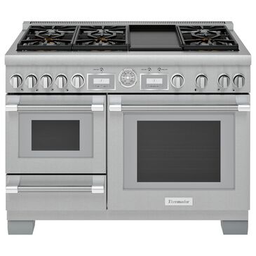 Thermador 48" Pro Grand Dual Fuel Steam Range with 6 Burners in Stainless Steel, , large
