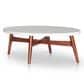 Crystal City Serena Cocktail Table in Natural Cherry and White, , large