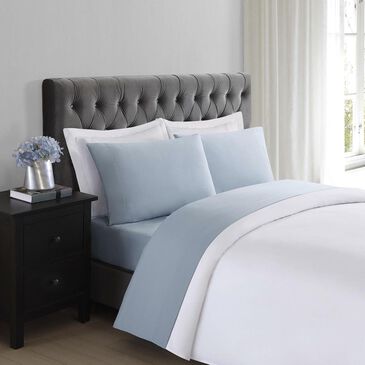 Pem America Truly Soft Everyday 4-Piece Queen Sheet Set in Light Blue, , large