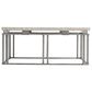 Bernhardt Riverton 40" Cocktail Table in Honed Bianco Travertine and Silver, , large