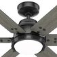 Hunter Gravity 72" Ceiling Fan with LED Light in Matte Black, , large