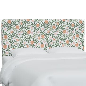 Rifle Paper Co Crafted by Cloth and Company Elly Twin Headboard in Aviary Black/Cream, , large