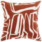 Rizzy Home 20" x 20" Abstract Down Filled Throw Pillow in Ivory and Terracotta, , large