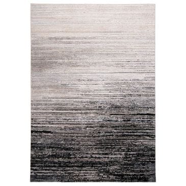 Feizy Rugs Micah 6"7" x 9"6" Black and Dark Gray Area Rug, , large
