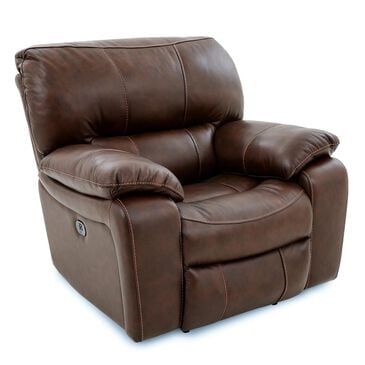 Oxford Furniture Cheers Power Recliner with Power Headrest in Saddle, , large