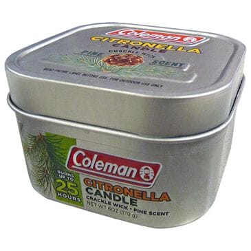 Coleman Citronella Pine Scent Tin Candle, , large