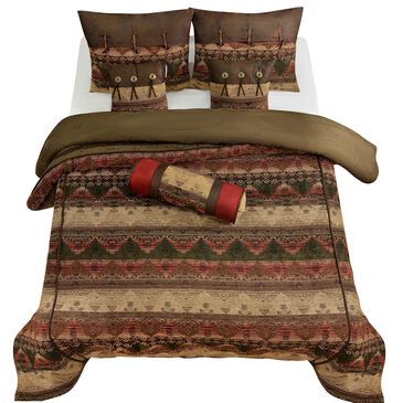 HiEnd Accents Sierra 7-Piece Full Comforter Set in Red, Brown and Tan, , large