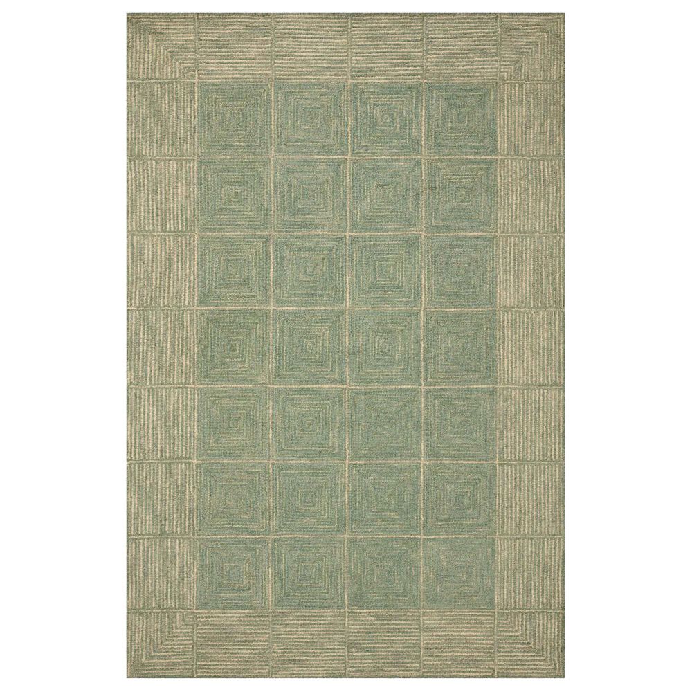 Chris Loves Julia x Loloi Francis 11"6" x 15" Green and Natural Area Rug, , large