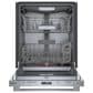 Bosch 800 Series 24"" Built-In Bar Handle Dishwasher with 8 Wash Cycles in Stainless Steel, , large