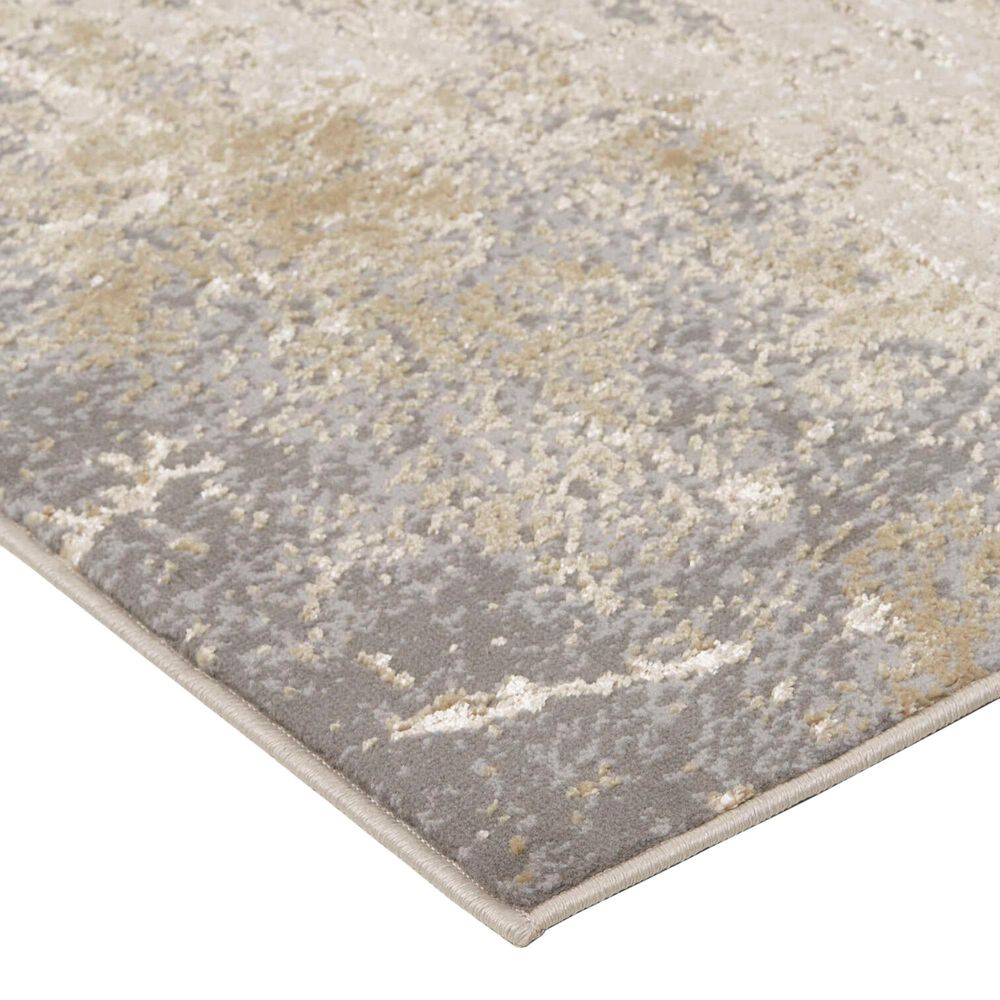 Feizy Rugs Aura 3567F 2&#39;10&quot; x 7&#39;10&quot; Beige and Gold Runner, , large