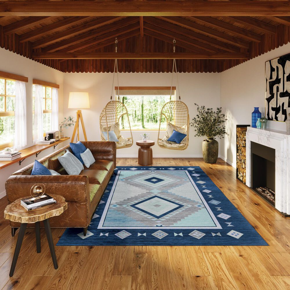 Dalyn Rug Company Phoenix 10&#39; x 14&#39; Denim Indoor/Outdoor Area Rug, , large