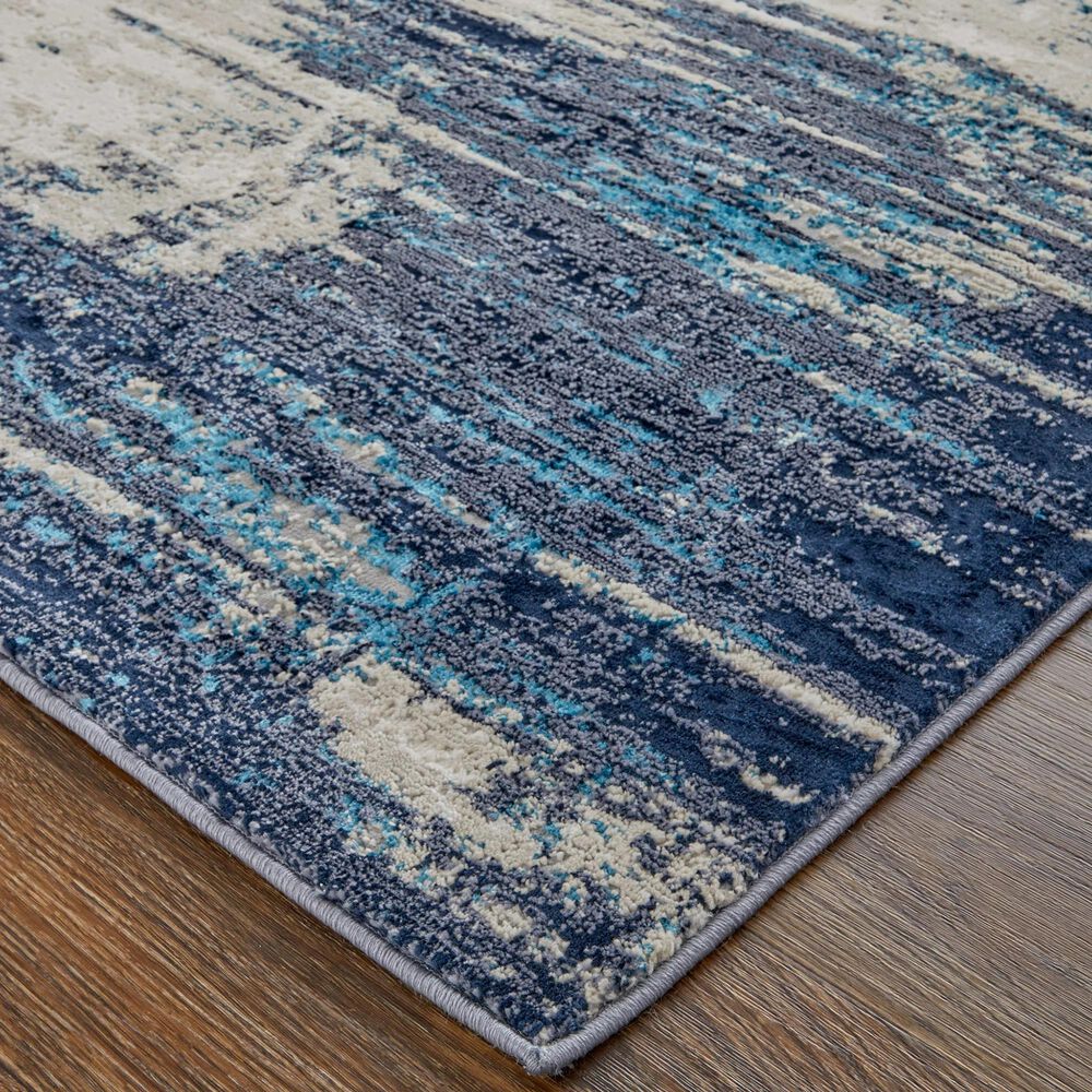 Feizy Rugs Indio 1&#39;8&quot; x 2&#39;10&quot; Beige and Blue Area Rug, , large