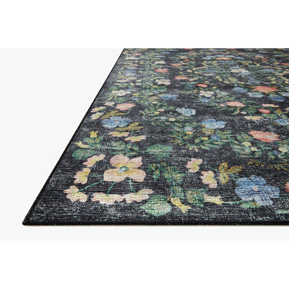 Rifle Paper Co. Palais 3&#39;9&quot; x 5&#39;9&quot; Black Area Rug, , large