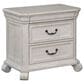 Nicolette Home Bronwyn 3 Drawer Nightstand in Alabaster, , large