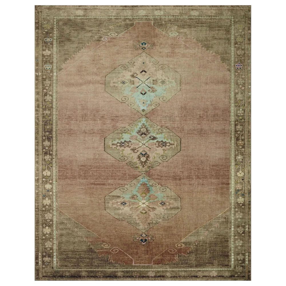   Sinclair 5" x 7" Clay and Tobacco Area Rug, , large