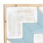Maple and Jade 31" x 31" Farmhouse Wood Wall Decor in Brown, Blue, White and Cyan, , large