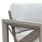 Steve Silver Dalilah Patio Arm Chair with White Cushion in Gray, , large