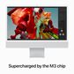 Apple 24-inch iMac with Retina 4.5K display: Apple M3 chip with 8 core CPU and 10 core GPU, 256GB SSD - Silver (Latest Model), , large
