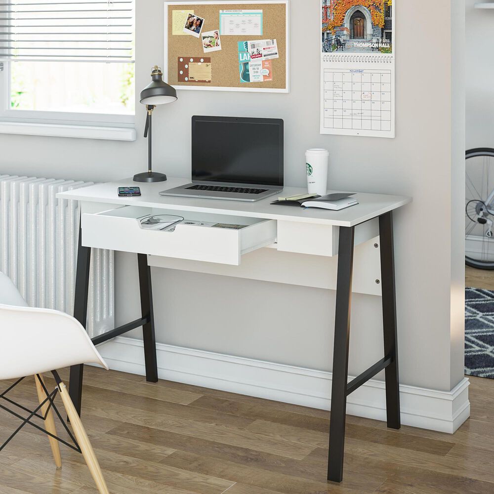 Othello White Small Office Desk